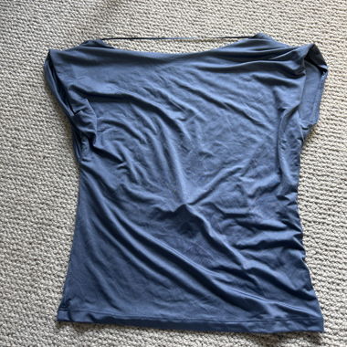 Blue Backless Top