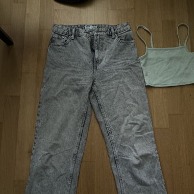 Coole Graue baggy Jeans