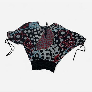 Bluse mit Punkten-Design