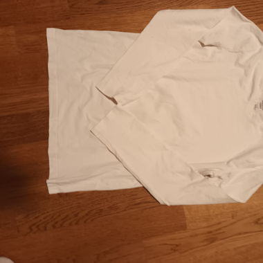 Lang ärmliges t-shirt weiss