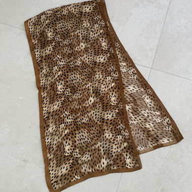 Vintage Seidentuch Animal-Print
