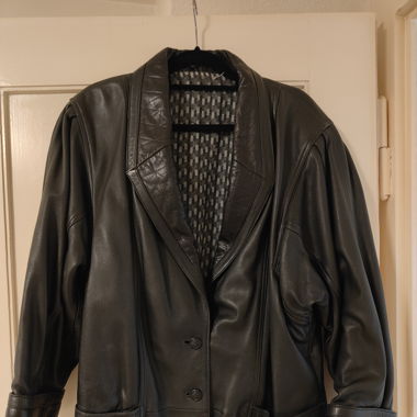 Echte Vintage Lederjacke Giorgio Mobiani