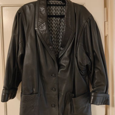 Echte Vintage Lederjacke Giorgio Mobiani
