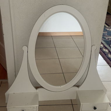 Stehspiegel mit 2 Schubladen