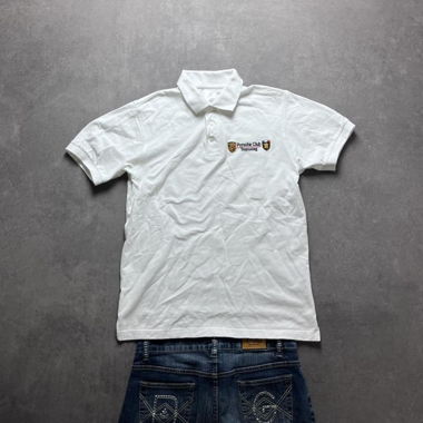 Vintage Porsche Club Polo White Size S