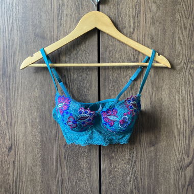 Turquoise Lace-Bra