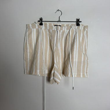 Striped drawstring shorts