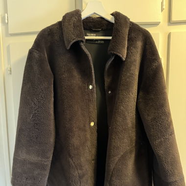 Brown fake fur coat