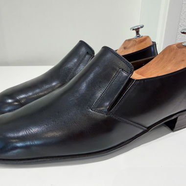 Bally Club Loafer Slip-On Shoes Black Size 41