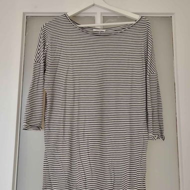 Haut marinière rayé manches 3/4