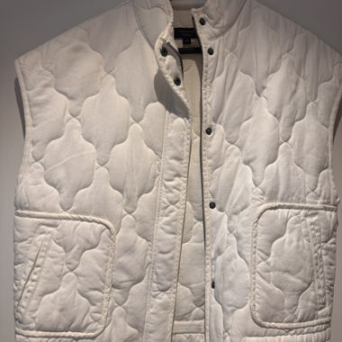 Manor quilted vest white size 34