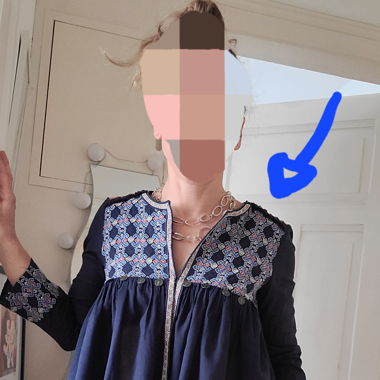 Bluse von Hallhuber
