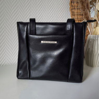 Vintage 90s Borsa a mano in pelle, Shoulder Gag