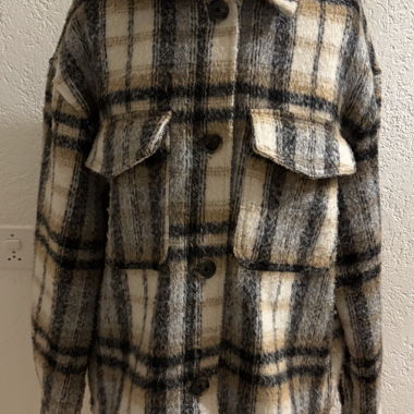 Veste à carreaux Bershka