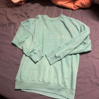 Sweatshirt vert menthe ESTELLE