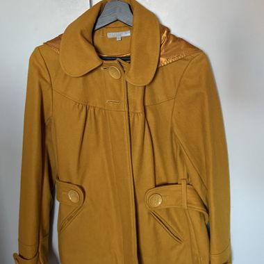 Cappotto corto senape Elam