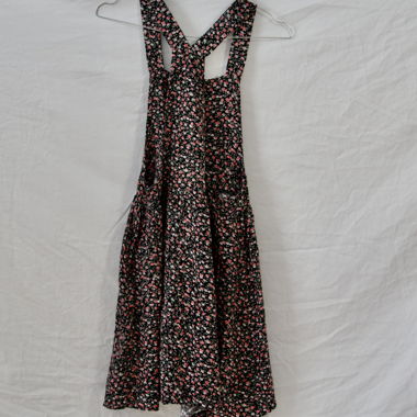 Robe courte à motif floral