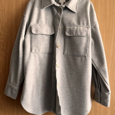 Camicetta/camicia di sopra grigia H&M taglia S