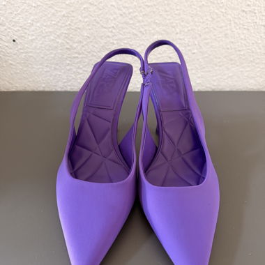 ZARA Slingback High Heels Lila Gr. 36