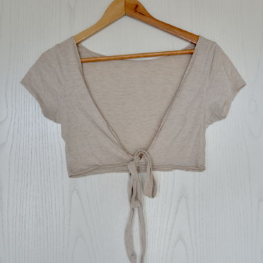 Crop top estivo beige, taglia S