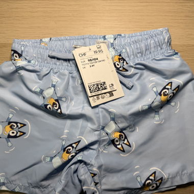 Costume da bagno bambino blu con motivo Bluey