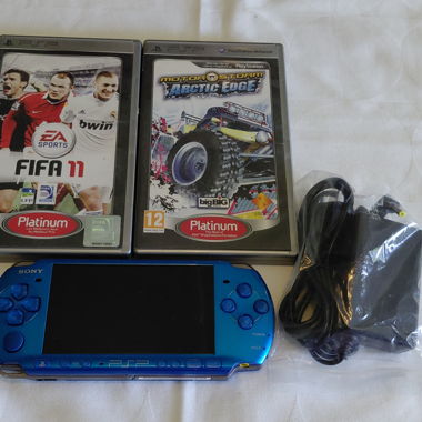Console Sony PSP 3004 in blu / impeccabile senza batteria