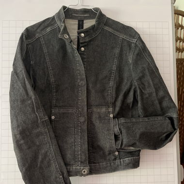 Veste en jean courte grise Gabriele Strehle Jeans