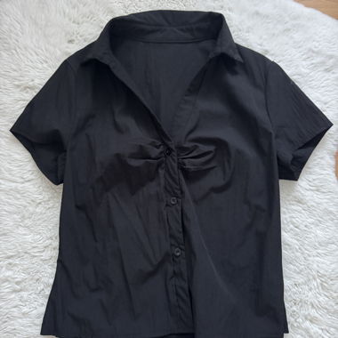 Camicia nera SHEIN Taglia L