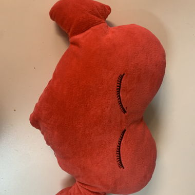 Red Plush Animal Cushion