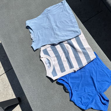 Lot 3 tops bleu 
