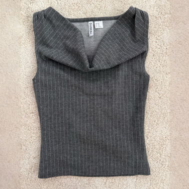 Haut côtelé gris de H&M