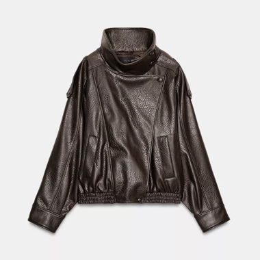 Veste à l’Aspect Cuir