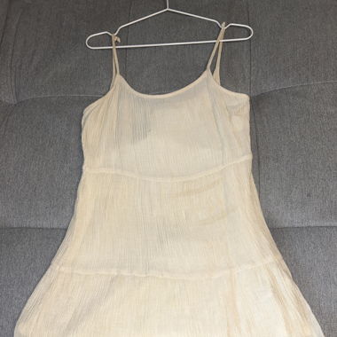 Kleid, cremefarben