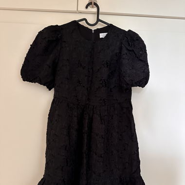 Black mini babydoll dress