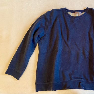 Basic Pullover dunkelblau
