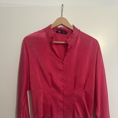 Hot pink blouse