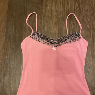 Top Pink mit Leopardprint