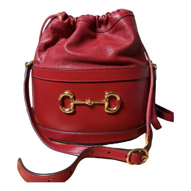 Borsa Gucci Horsebit 1955 a secchiello - pelle