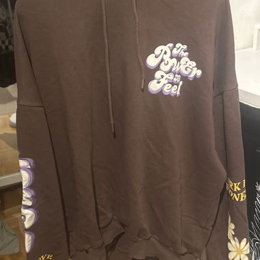 Sweat à capuche marron