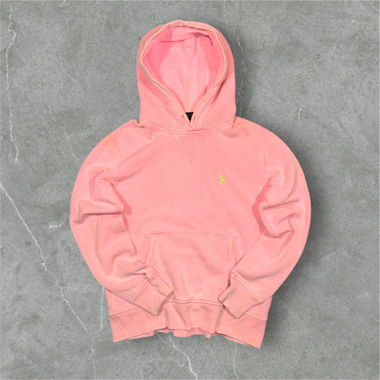vintage polo ralph lauren hoodie pink/light green