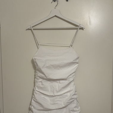 WEISSES MINI KLEID MANGO