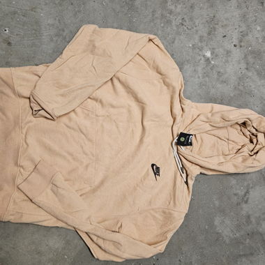 Felpa con cappuccio Nike beige
