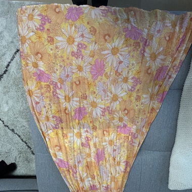 Blumenkleid bodenlang, neckholder