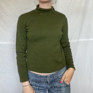 Maglia a maniche lunghe con colletto