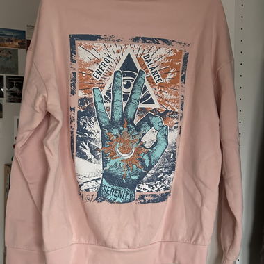Pinkes Hoodie mit Print