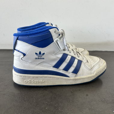 Adidas montantes blanches et bleues