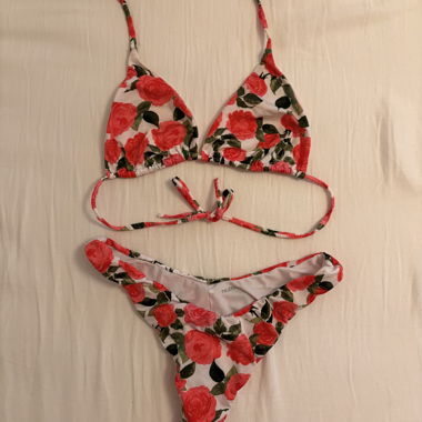 Bikini floreale rosa