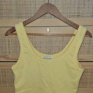Crop top jaune