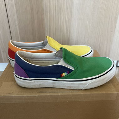 Vans Rainbow Slip-On Sneakers, 39