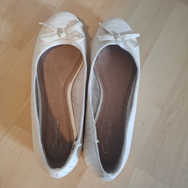 Weisse Ballerinas Gr. 38